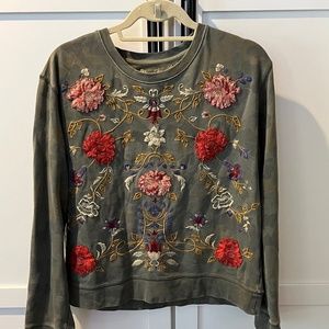 Driftwood embroidered sweatshirt